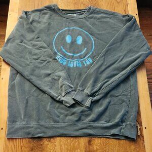 Heavyweight Sage Jesus Loves You Sweatshirt